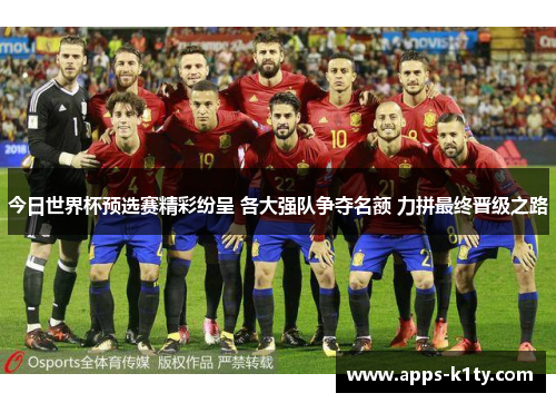 今日世界杯预选赛精彩纷呈 各大强队争夺名额 力拼最终晋级之路