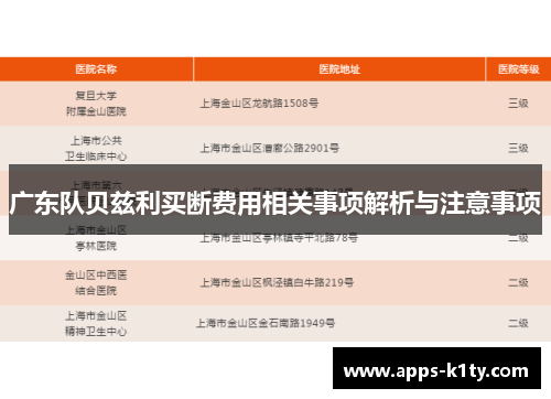 广东队贝兹利买断费用相关事项解析与注意事项